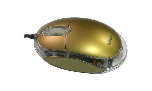 Saitek USB Optical Notebook Mouse Gold