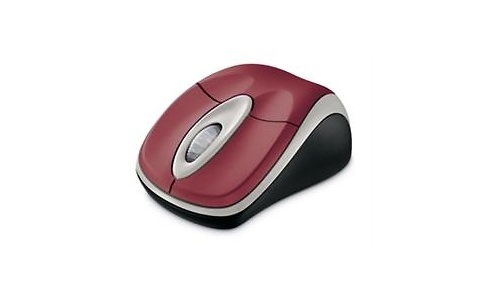 Microsoft Wireless Notebook Optical Mouse 3000 Red