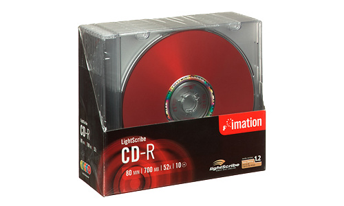 Imation CD-R 52x 10pk Lightscribe Color Spindle