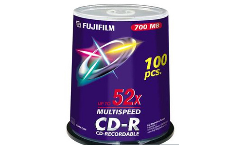 Fujifilm CD-R 52x 100pk Printable Spindle