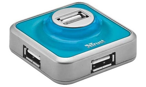 Trust 4-port USB 2.0 Micro Hub Blue