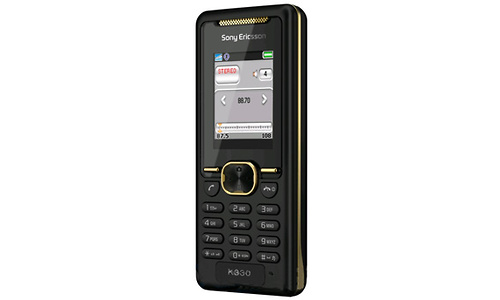 Sony Ericsson K330 Gold on Black
