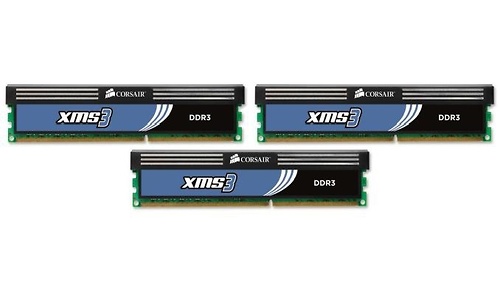 Corsair XMS3 6GB DDR3-2000 CL9 triple kit