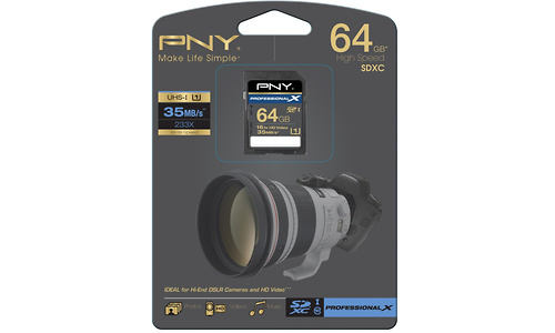 PNY SDXC Professional X UHS-I 64GB