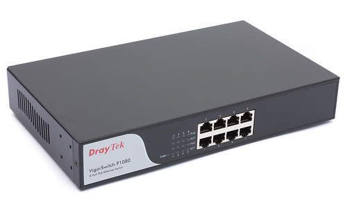 DrayTek VigorSwitch P1080 8-port PoE