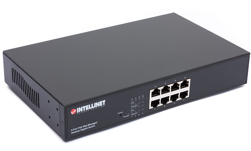 Intellinet 8-port PoE+ Web-Managed Desktop Gigabit Switch