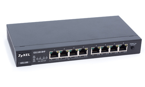 ZyXEL 8-port GbE Unmanaged Switch (GS1100-8HP)