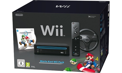 Nintendo Wii Mario Kart Pack Black