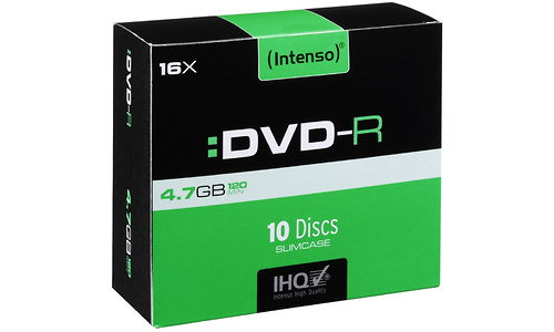 Intenso DVD-R 16x 10pk Slim case