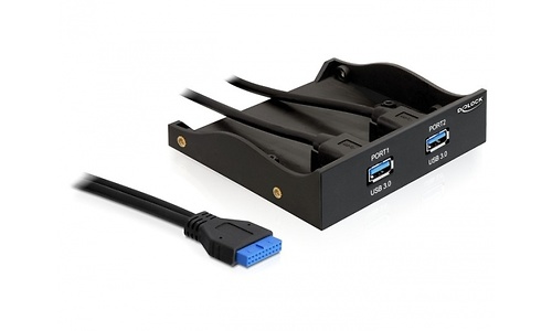Delock 2-port USB 3.0 Front Panel 5.25"