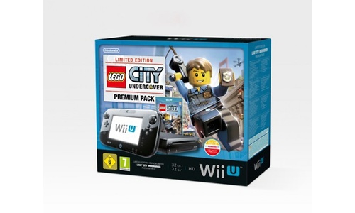 Nintendo Wii U Premium Black + Lego City
