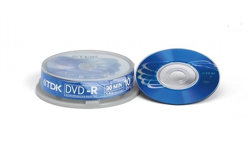 TDK DVD-R 2x 10pk Spindle