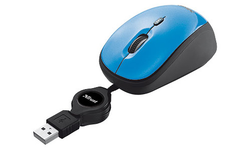 Trust Yvi Retractable Mouse Blue