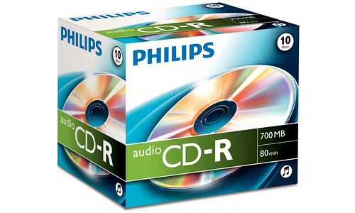 Philips CD-R 52x 10pk Jewel Case