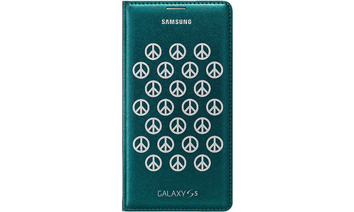 Samsung Flip Cover Moschino Green/Silver (Galaxy S5)