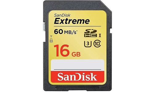Sandisk Extreme SDHC UHS-I U3 16GB