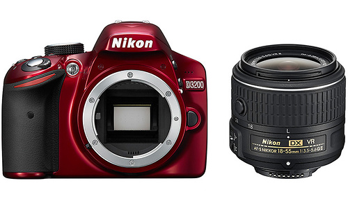 Nikon D3200 18-55 VR II kit Red