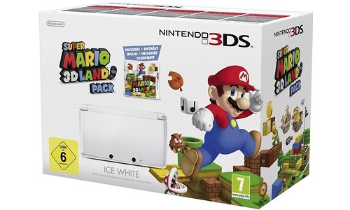 Nintendo 3DS Console White + Super Mario 3D Land Limited Edition