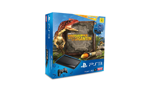 Sony PlayStation 3 Super Slim Black 12GB + Wonderbook + Dinosaurier