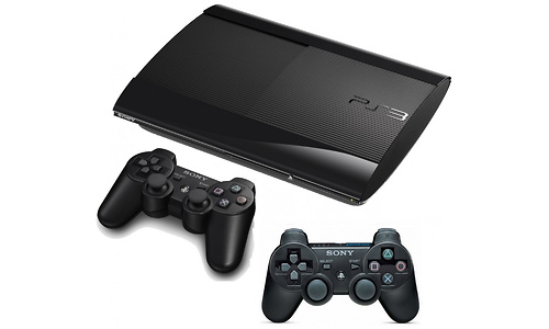Sony PlayStation 3 Ultra Slim 500GB + 2x Dual Shock Controller 3