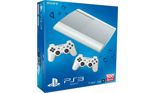 Sony PlayStation 3 500GB White + 2 DualShock Controller