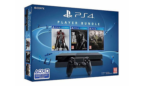 Sony PlayStation 4 500GB + Bloodborne + The Last of Us + The Order 1886