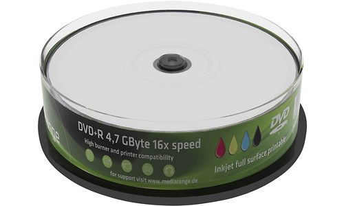 MediaRange DVD+R 16x 25pk Spindle