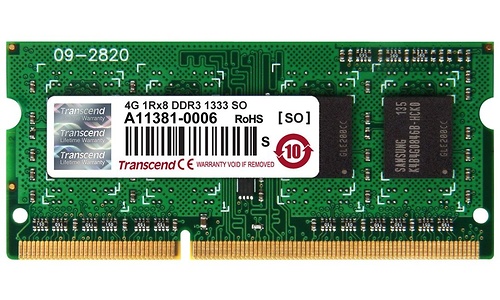 Transcend 4GB DDR3-1333 CL9 Sodimm