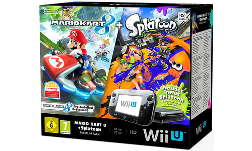 Nintendo Wii U Mario Kart 8 + Splatoon Premium Pack