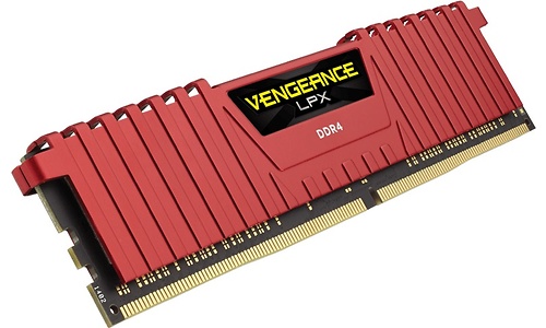 Corsair Vengeance LPX Red 64GB DDR4-3333 CL16 quad kit