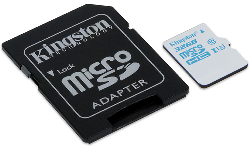 Kingston MicroSDHC Action Camera UHS-I U3 32GB + Adapter