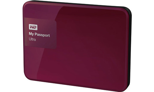 Western Digital My Passport Ultra 2TB Berry + Pouch