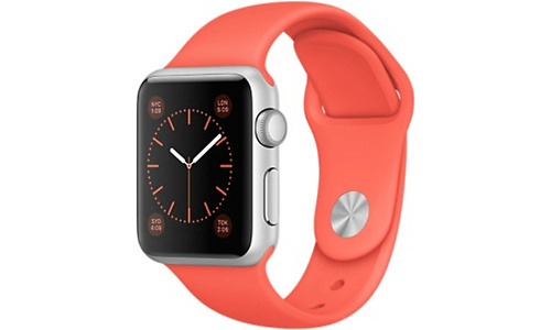 Apple Watch Sport 38mm Silver Aluminium Case Apricot Sport Band
