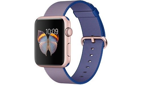 Apple Watch Sport 42mm Rose Gold Aluminium Case Royal Blue