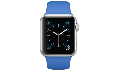 Apple Watch Sport 38mm Silver Aluminium Case Royal Blue