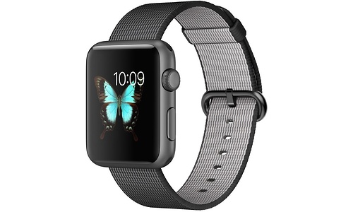 Apple Watch Sport 42mm Space Grey Aluminium Case Nylon Black