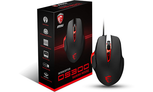 MSI Interceptor DS300 Gaming Mouse Black/Red