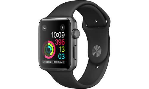 Apple Watch Series 1 38mm Space Grey Sport Band Black