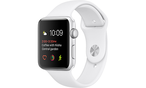Apple Watch Series 1 38mm Silver Sport Band White