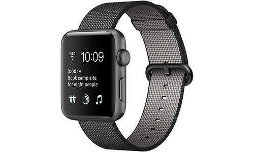 Apple Watch Series 2 42mm Space Grey Sport Band Nylon Black