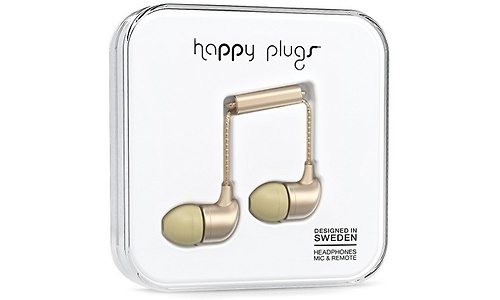 Happy Plugs Deluxe Wired In-Ear Gold