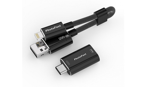 PhotoFast MemoriesCable 200GB Black