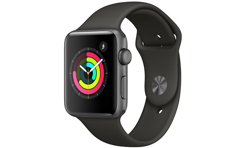 Apple Watch Series 3 42mm Aluminium Space Grey + Grey Sport Band