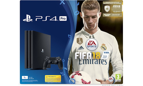 Sony PlayStation 4 Pro 1TB + Fifa 18 Ronaldo Edition