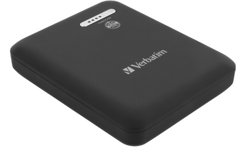 Verbatim Portable Dual USB Power Pack 13600 Black
