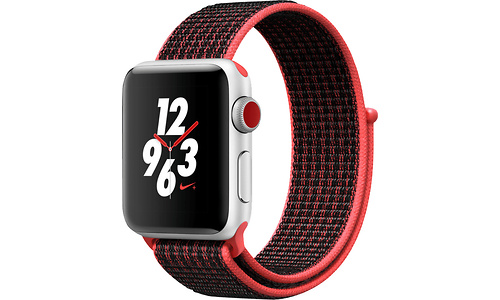 Apple Watch Nike+ OLED 38mm Silver Sport Band Red