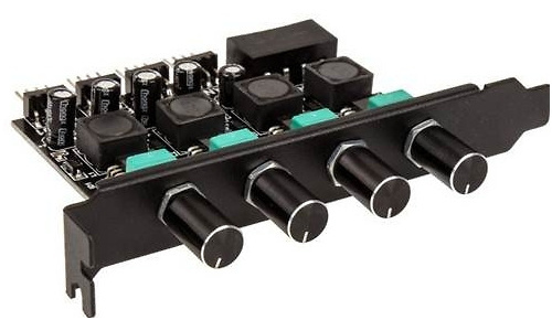 Lamptron CP436 4-Channel Fan Controller for PCI-Slot Black