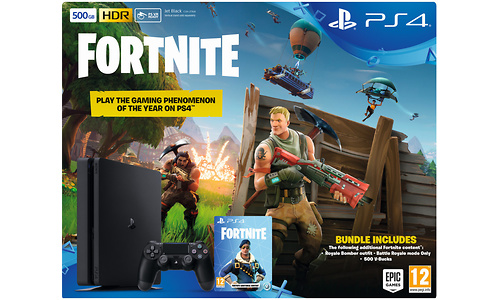 Sony PlayStation 4 Slim 500GB Black + Fortnite