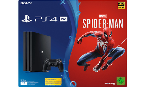Sony PlayStation 4 Pro Black 1TB + Spider-Man