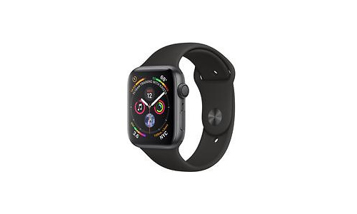 Apple Watch Series 4 44mm Space Grey Sport Band Black